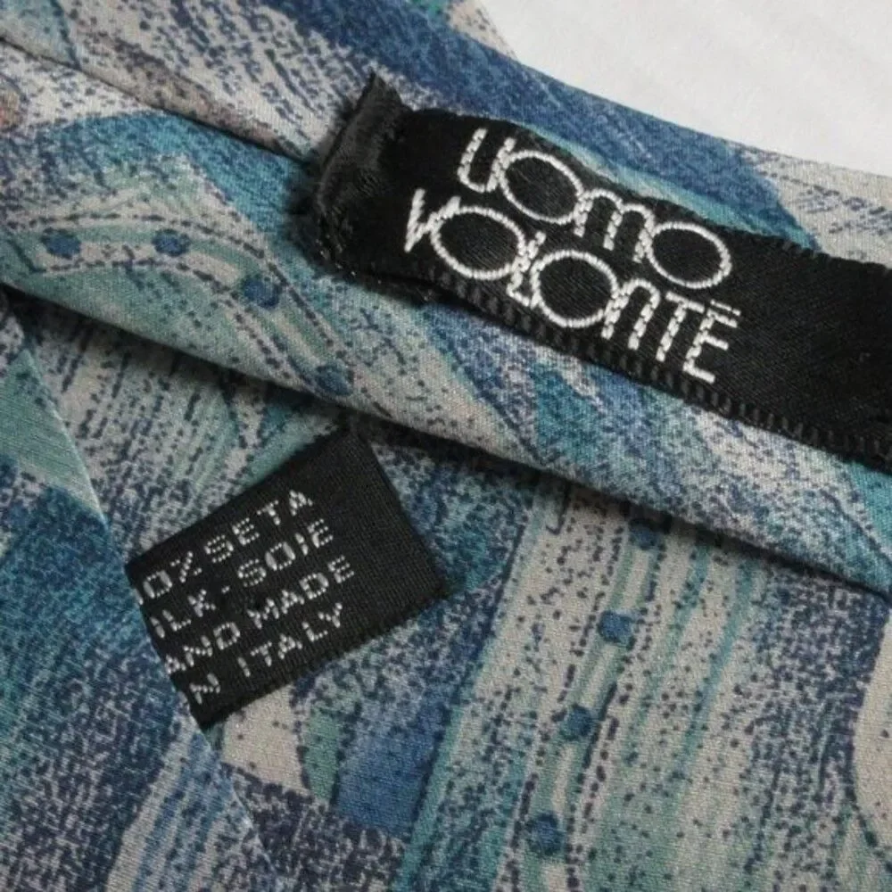 UOMO VOLONTE 100% Silk Tie Handmade‎ in Italy